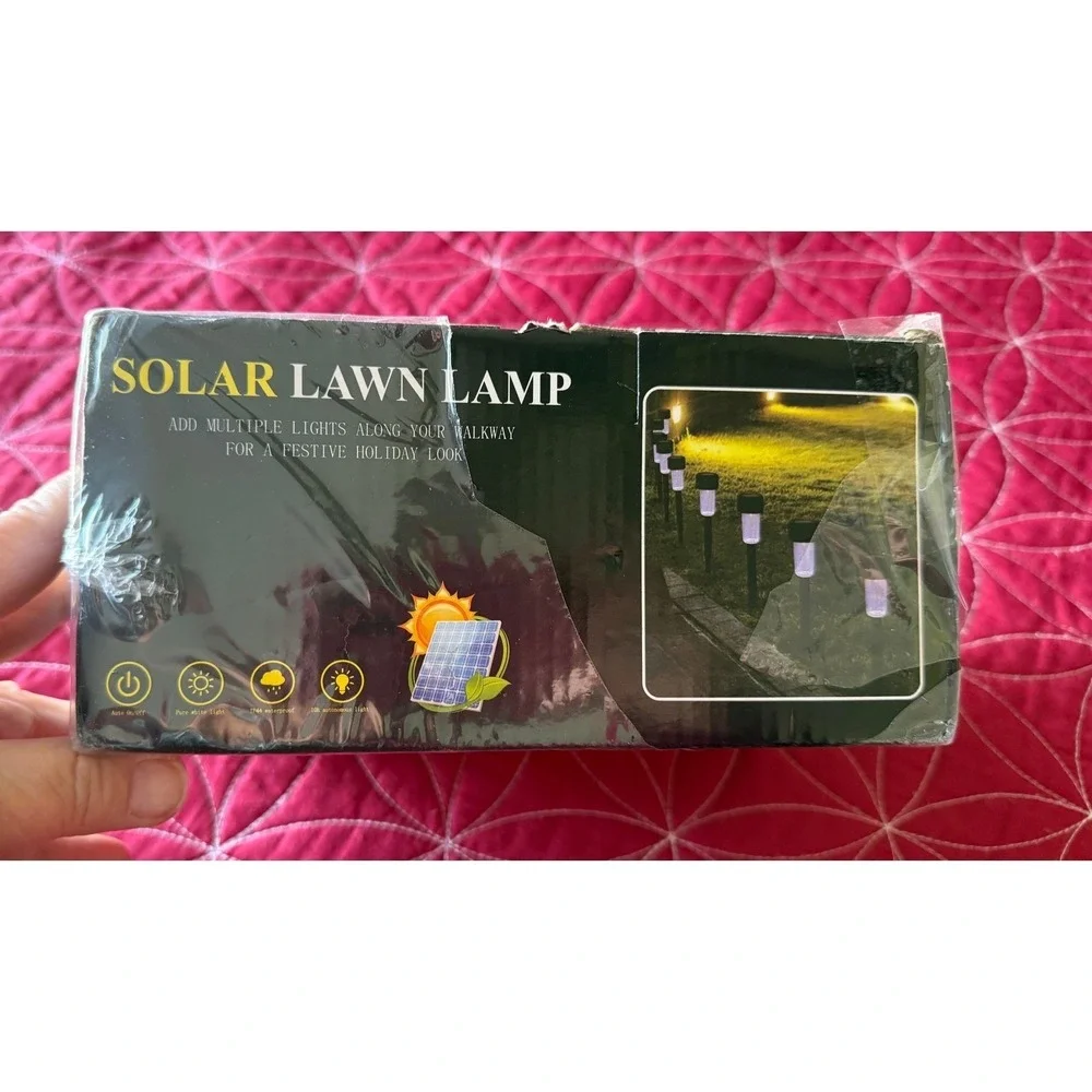 Solar Lawn Lamps Pathway Garden Outdoor Lighting Decorative Landscape Lights